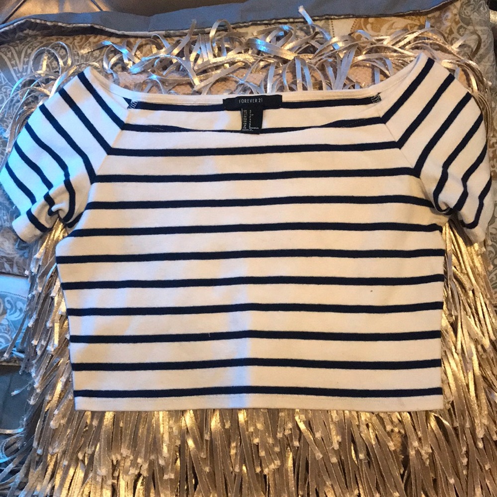 Navy blue Crop top